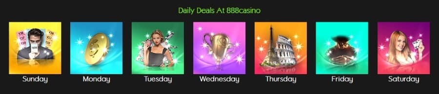 daily deals at 888 casino