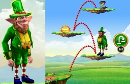 Leprechaun jump and run casino game 